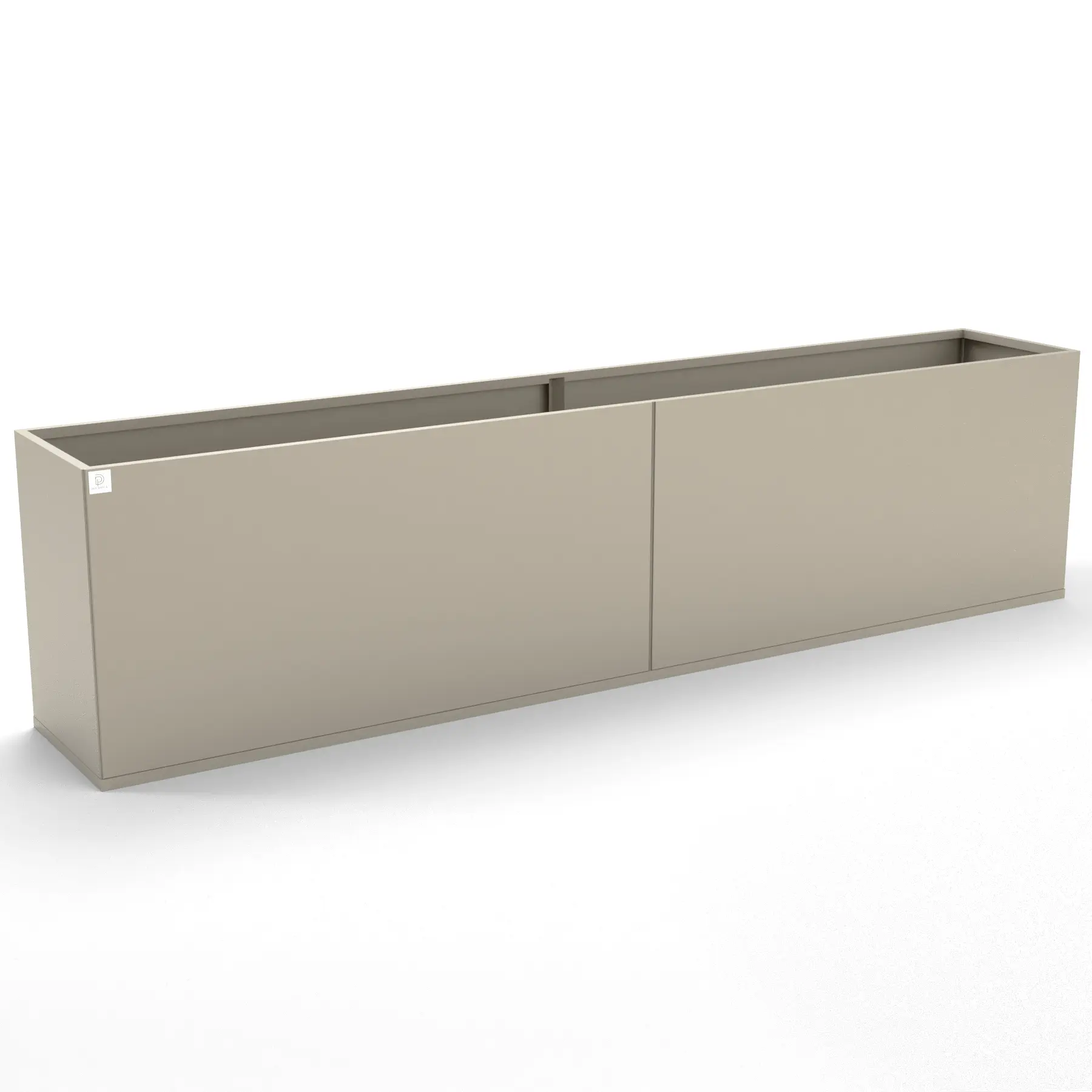 Designplåt Plant Box Flex beige 240x40x60 Front