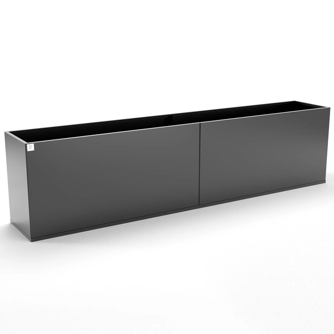Designplåt Plant Box Flex Svart 240x40x60 Front