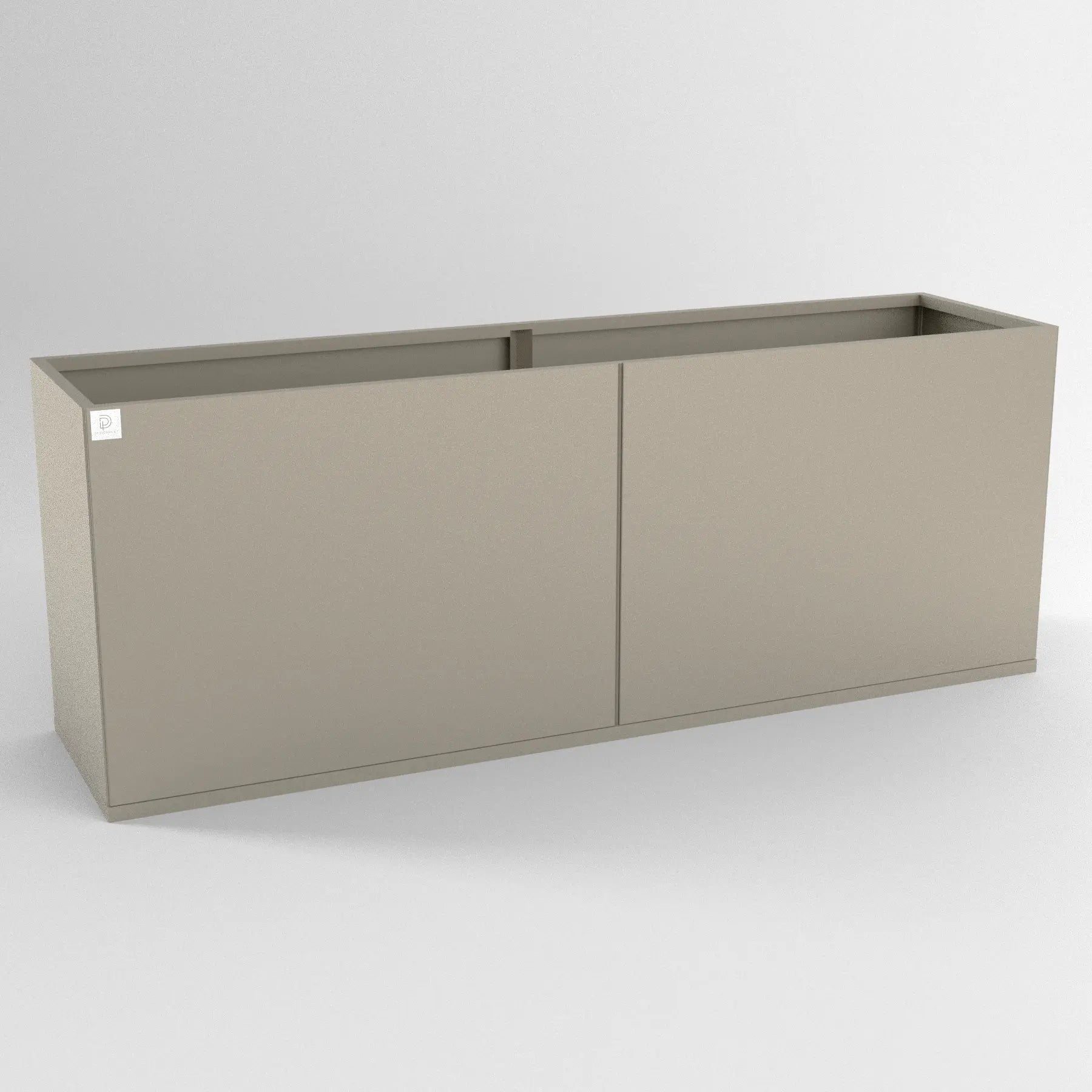 Designplåt Plant Box Flex Beige 160x40x60 Front