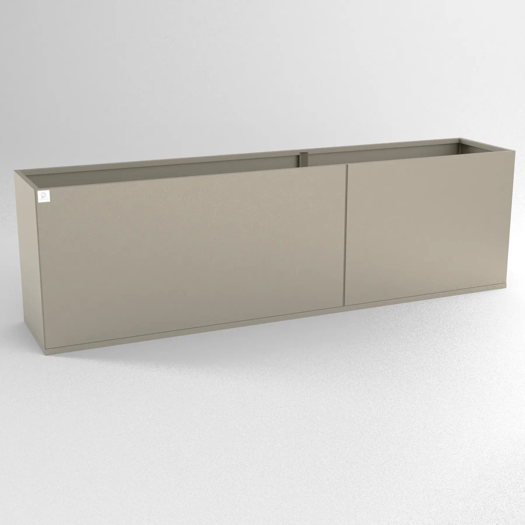Designplåt Plant Box Flex Beige 200x40x60 Front