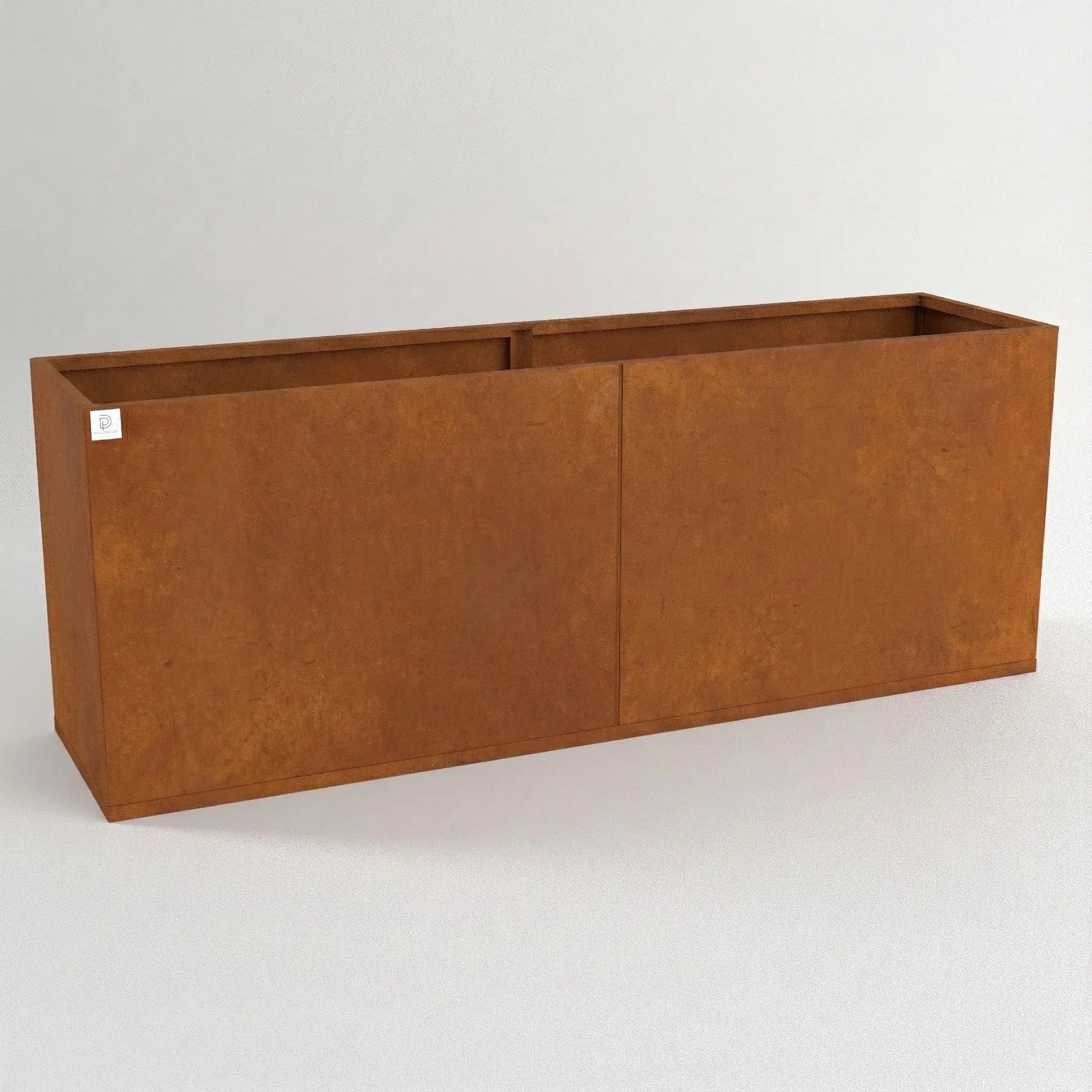 Designplåt Plant Box Flex Corten 160x40x60 Front