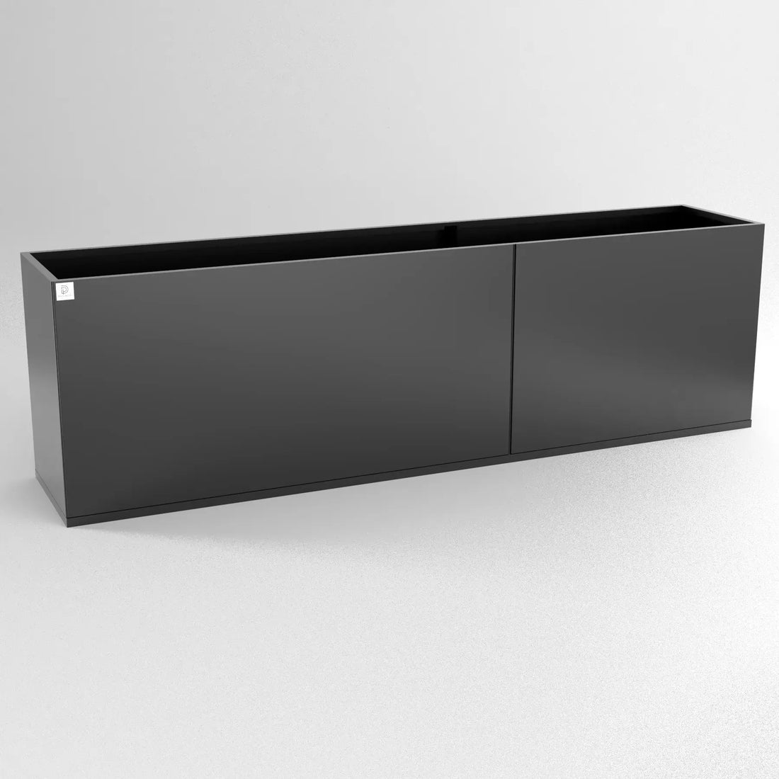 Designplåt Plant Box Flex Svart 200x40x60 Front