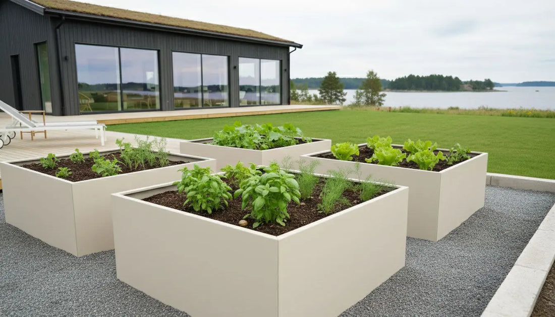 Plant Box Odlingslåda 120x120x60 Designplåt