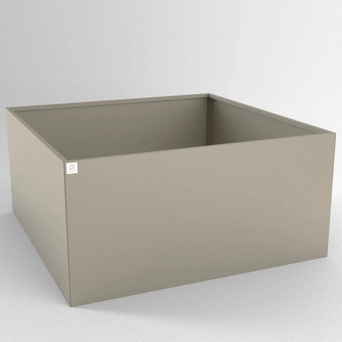 Designplåt Odlingslåda Beige 120x120x60 front