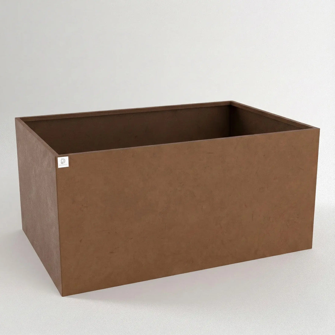 Designplåt Odlingslåda Corten 120x80x60 front