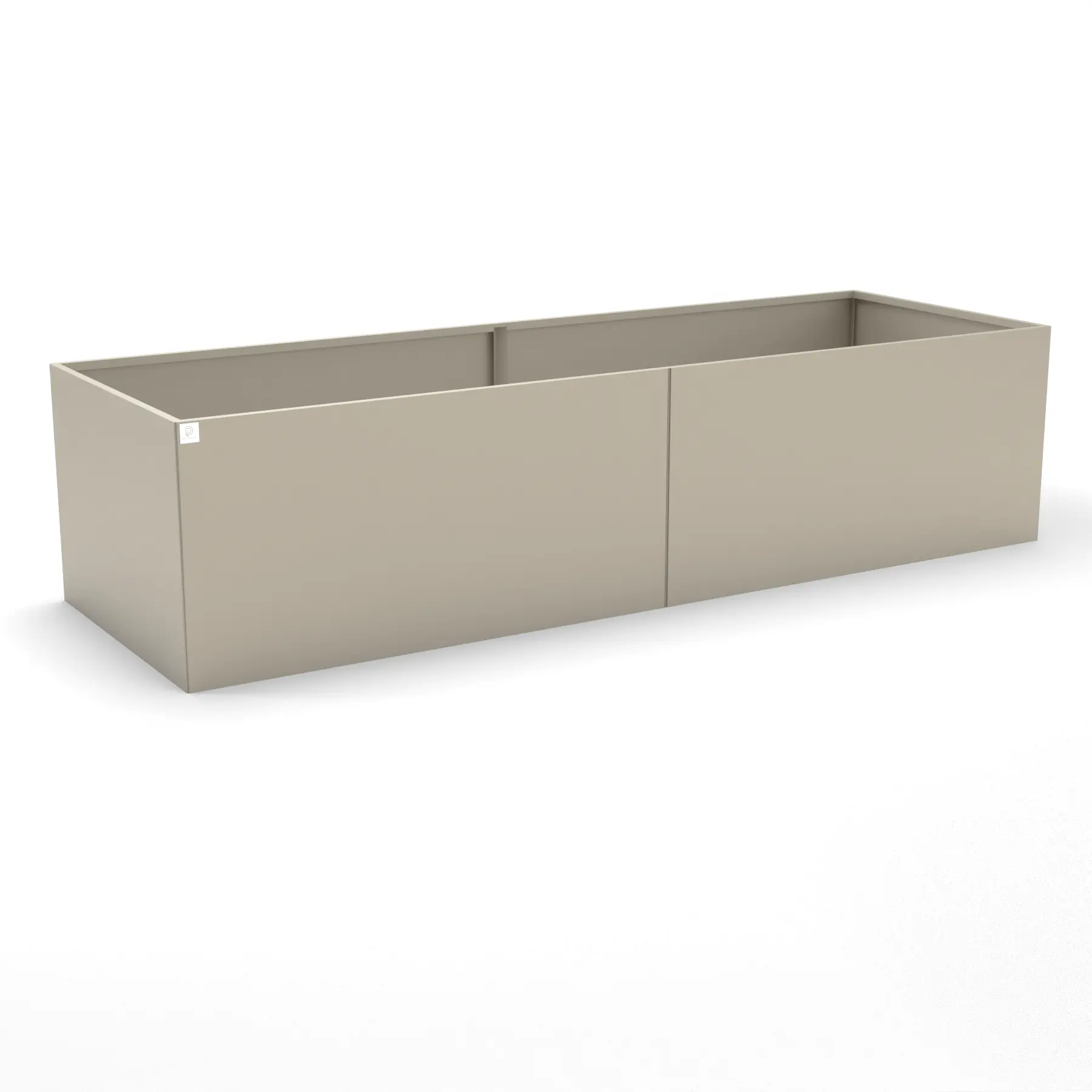 Designplåt Odlingslåda Beige 240x80x60 front