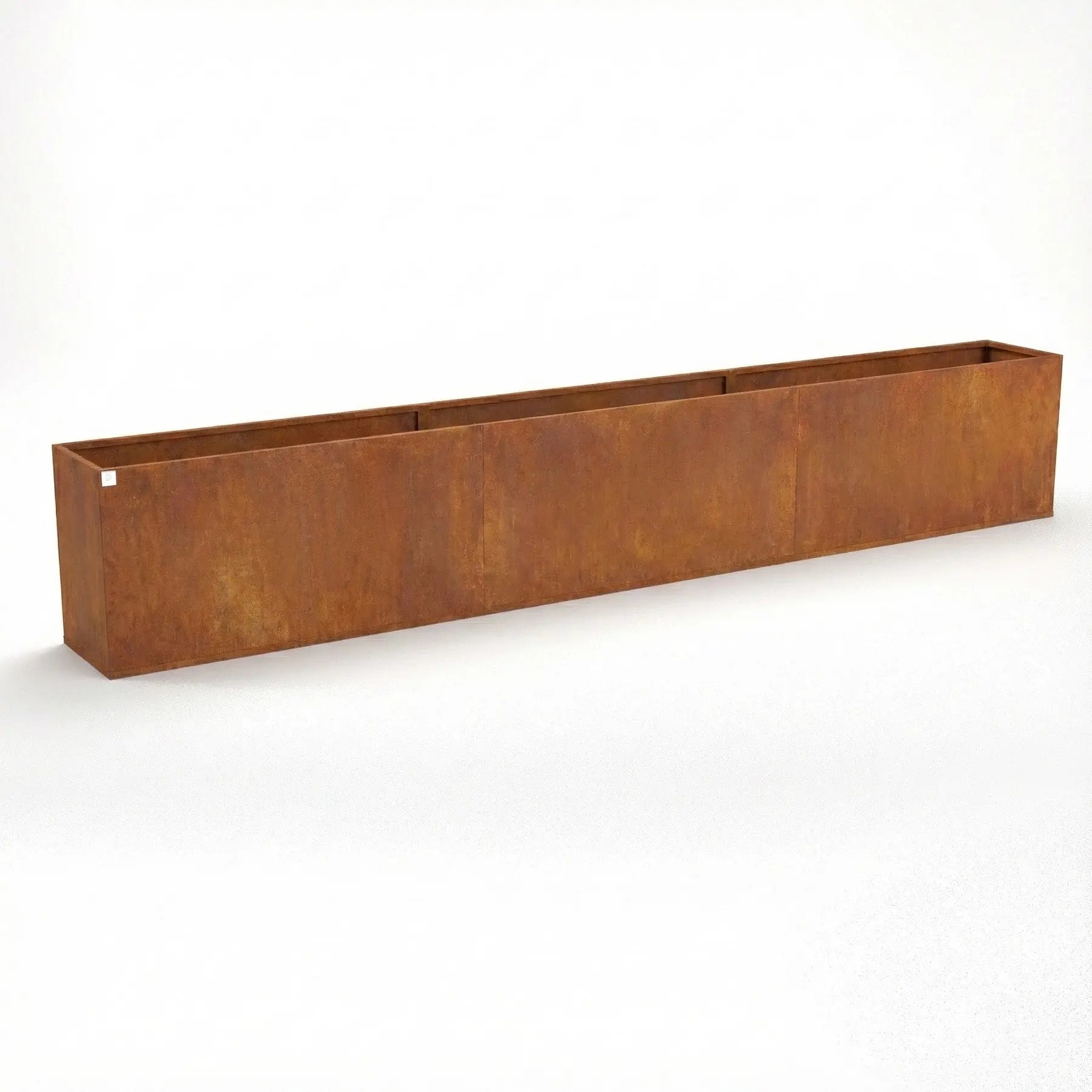 Designplåt Plant Box Flex Corten 360x40x60 Front