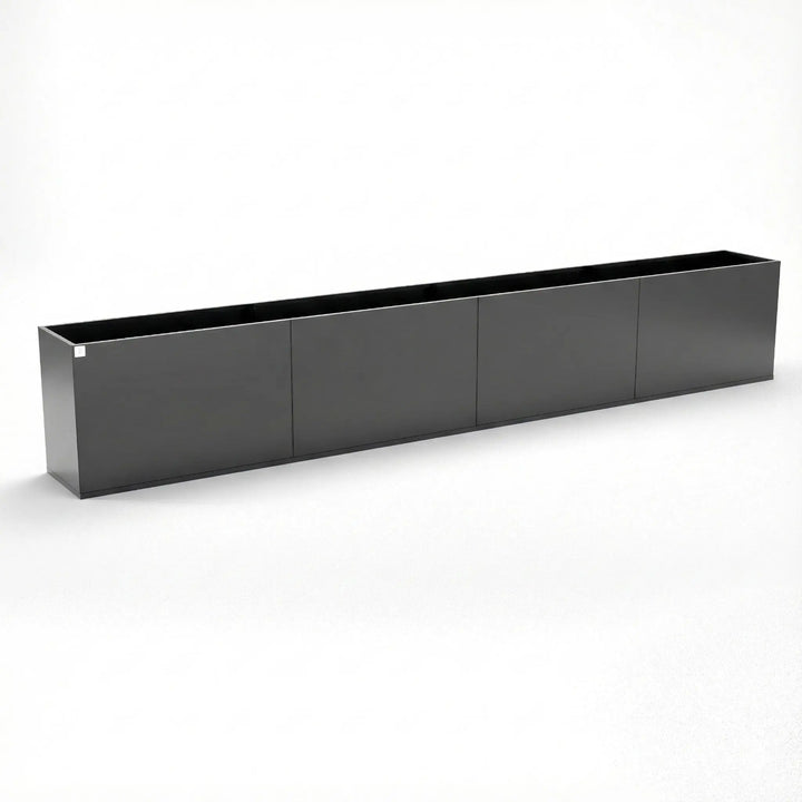 Designplåt Plant Box Flex Svart 480x40x60 Front