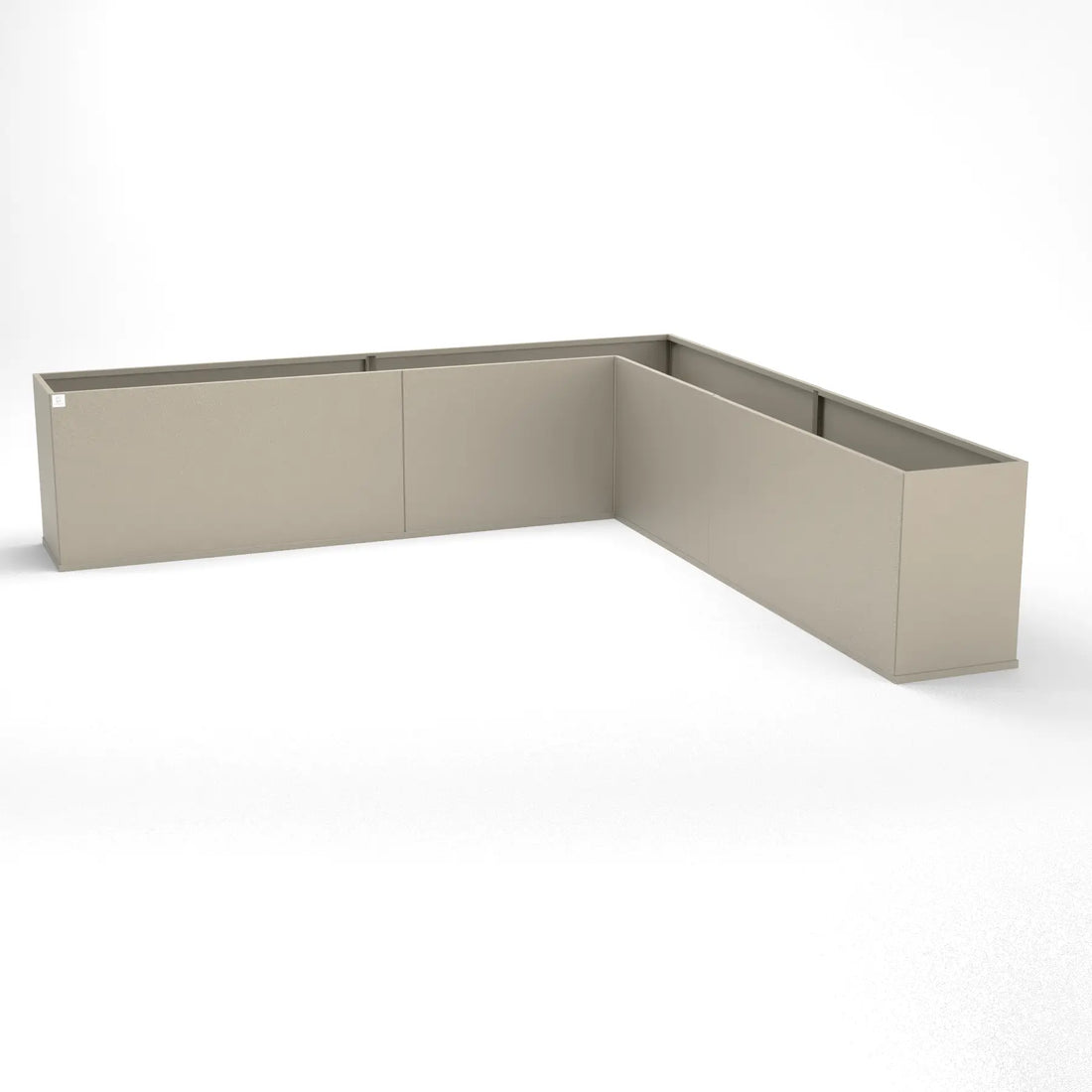 Designplåt Plant Box Vinkel Beige240x240x40x60 Front