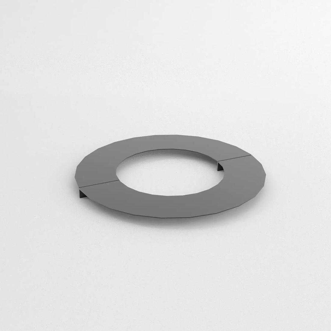 Robot trädring Designplåt svartlackad produktbild front